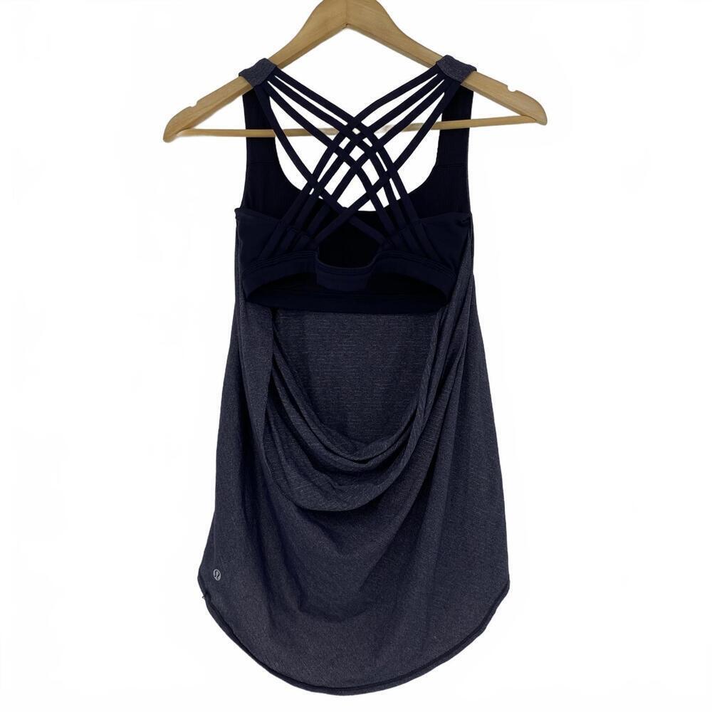 Stylish Strappy Workout Tank Top by Lululemon Sz 4 - Picture 2 of 9